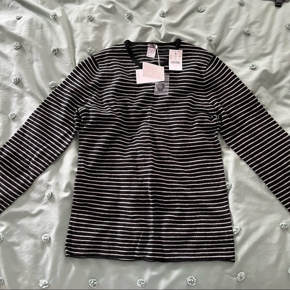 NWT J.Crew Stripes Cashmere Sweater - Picture 1 of 2